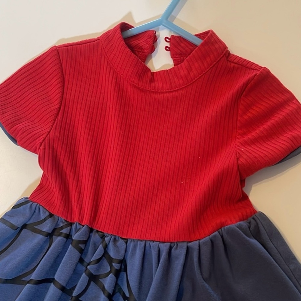 Spider man themed dress 2T